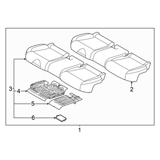 Genesis OE - Rear Seat Cushion Foam