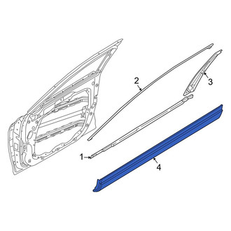 Genesis OE - Rear Left Door Molding