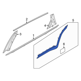 Genesis OE - Rear Right Door Molding