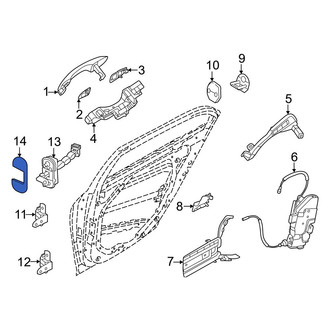 Genesis OE - Rear Door Check Cover