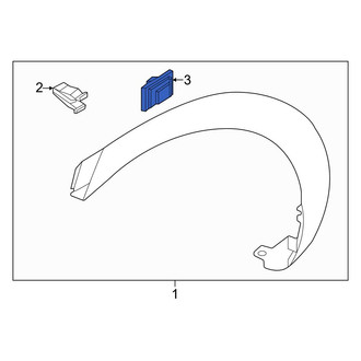 Genesis OE - Wheel Arch Molding Clip