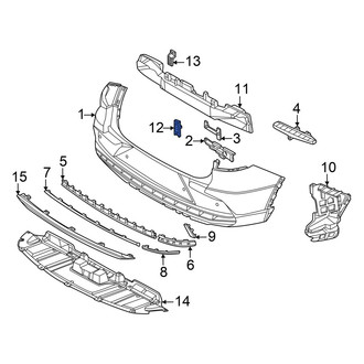 Genesis OE - Rear Lower Bumper Impact Bar Bracket