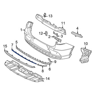 Genesis OE - Rear Center Bumper Trim