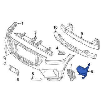 Genesis OE - Front Left Brake Air Duct