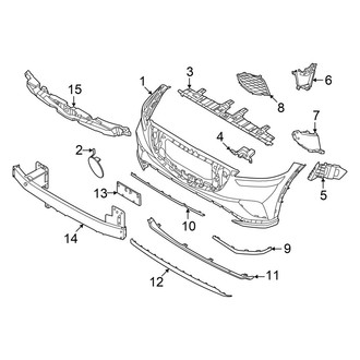 Genesis OE - Front Bumper & Grille - Bumper & Components (W/O Sport Package)