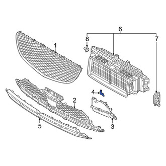 Genesis OE - Front Left Grille Molding