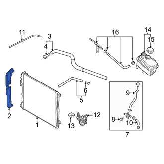 Genesis OE - Right Radiator Support Air Deflector