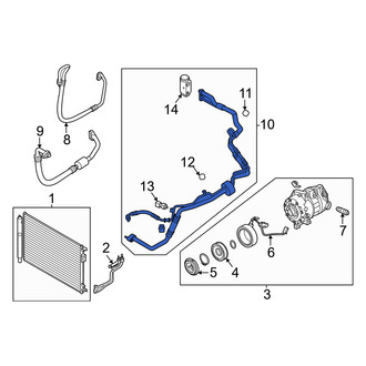 Genesis OE - A/C Manifold Hose Assembly
