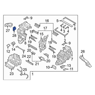 Genesis OE - Front Right Lower Instrument Panel Air Duct