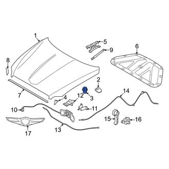 Genesis OE - Front Inner Hood Stop Buffer