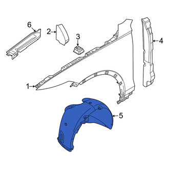 Genesis OE - Front Left Fender Splash Shield