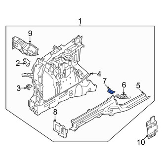 Genesis OE - Front Right Lower Frame Side Member Reinforcement