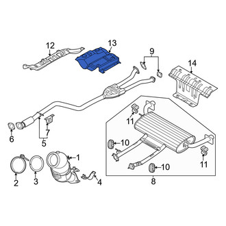 Genesis OE - Rear Exhaust Muffler Heat Shield