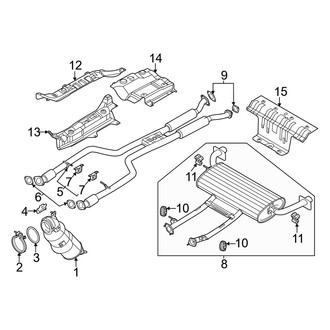 Genesis OE - Exhaust System - Exhaust Components (3.5L)