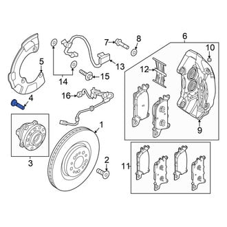 Genesis OE - Axle Hub Mounting Bolt