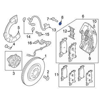 Genesis OE - Upper Suspension Strut Fork Washer