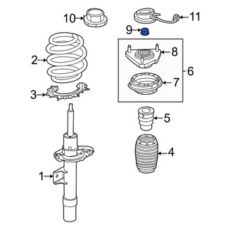 Genesis OE - Upper Suspension Strut Nut