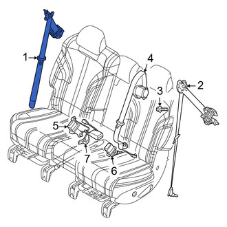 Genesis OE - Rear Right Seat Belt Lap and Shoulder Belt