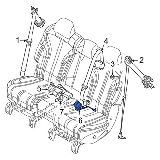 Genesis OE - Rear Left Seat Belt Receptacle