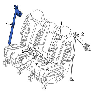 Genesis OE - Rear Right Seat Belt Lap and Shoulder Belt