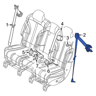 Genesis OE - Rear Left Seat Belt Lap and Shoulder Belt