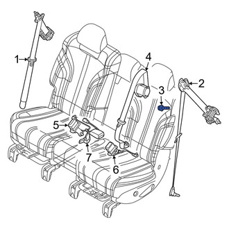 Genesis OE - Upper Seat Belt Lap and Shoulder Belt Bolt