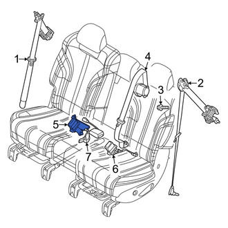 Genesis OE - Rear Right Seat Belt Receptacle