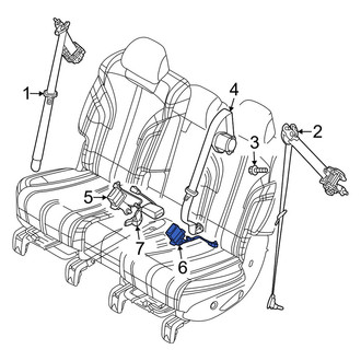 Genesis OE - Rear Left Seat Belt Receptacle