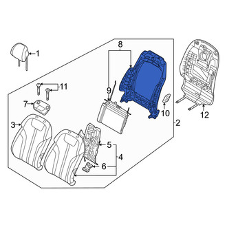 Genesis OE - Front Right Seat Back Frame