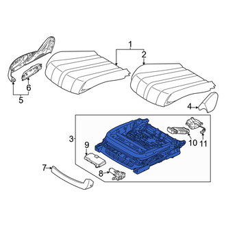 Genesis OE - Front Right Seat Frame