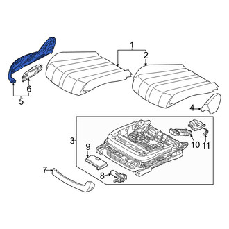 Genesis OE - Front Right Outer Seat Trim Panel