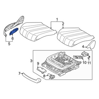 Genesis OE - Front Right Lower Power Seat Switch