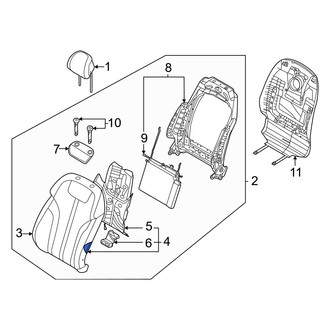 Genesis OE - Front Left Seat Back Cushion