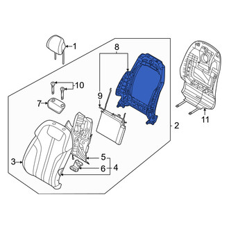Genesis OE - Front Left Seat Back Frame