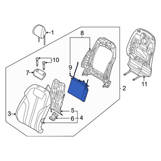 Genesis OE - Front Left Seat Lumbar Support Cushion