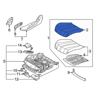 Genesis OE - Front Left Seat Cover