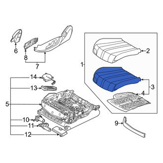 Genesis OE - Front Left Seat Cushion Foam