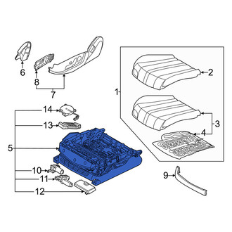 Genesis OE - Front Left Seat Frame