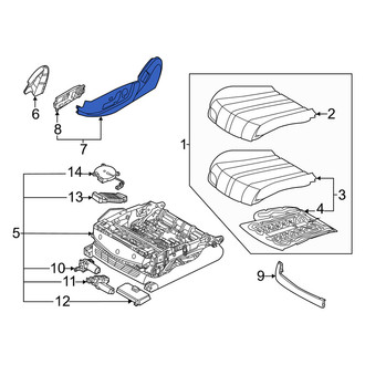 Genesis OE - Front Left Outer Seat Trim Panel