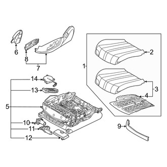 Genesis OE - Front Left Seat Cushion Foam
