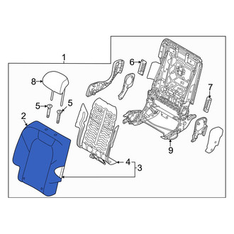 Genesis OE - Rear Right Seat Back Cushion Cover