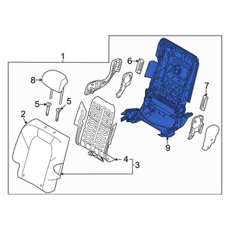 Genesis OE - Rear Right Seat Back Frame