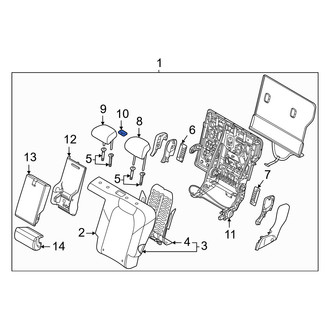 Genesis OE - Rear Left Seat Belt Guide