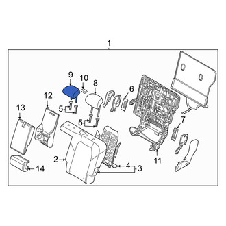 Genesis OE - Rear Left Inner Headrest