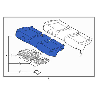 Genesis OE - Rear Seat Cushion Foam
