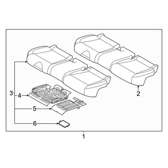 Genesis OE - Rear Seat Cushion Foam