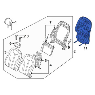 Genesis OE - Front Left Seat Back Panel