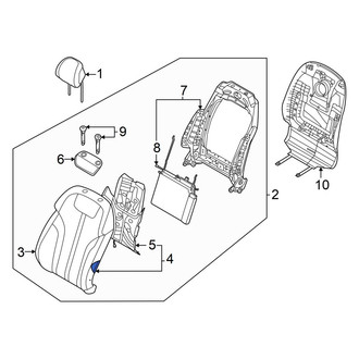 Genesis OE - Front Left Seat Back Cushion
