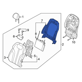 Genesis OE - Front Left Seat Back Frame