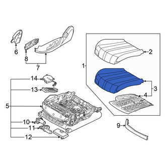 Genesis OE - Front Left Seat Cushion Foam